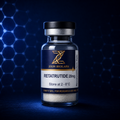 Zion Biolabs Retatrutide 20mg research-use lyophilised vial on dark navy background